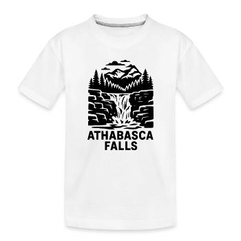 Chutes Athabasca - T-shirt bio Premium Enfant - blanc - Devant