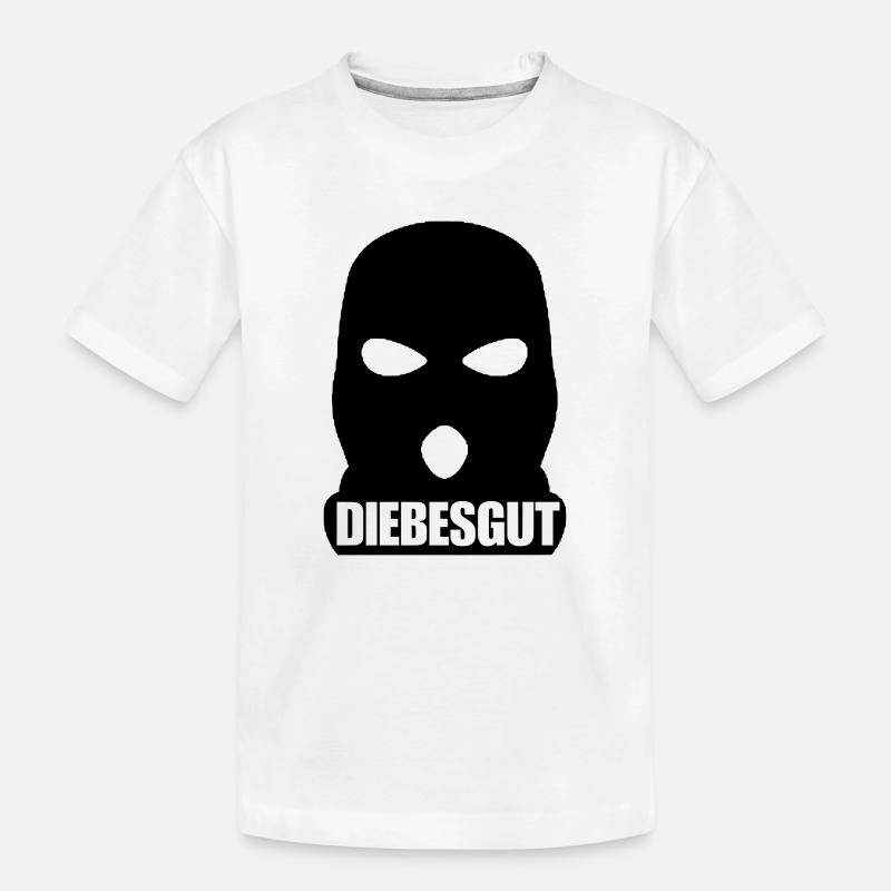 DIEBESGUT_LOGO - Kinder Premium Bio T-Shirt - Weiß