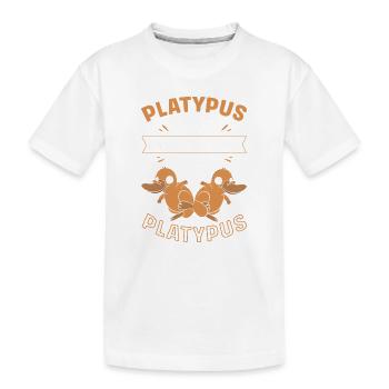 ornithorynque - T-shirt bio Premium Enfant - blanc - Devant