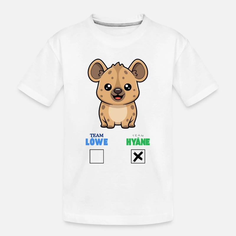 TEAM HYÄNE - Kinder Premium Bio T-Shirt - Weiß