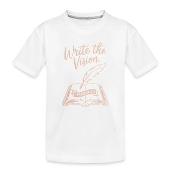 Écrivez le t-shirt Vision Habakcuk - T-shirt bio Premium Enfant - blanc - Devant