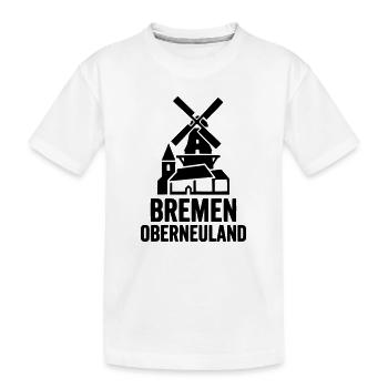 Oberneuland Bremen Skyline - Kinder Premium Bio T-Shirt - Weiß - Vorne
