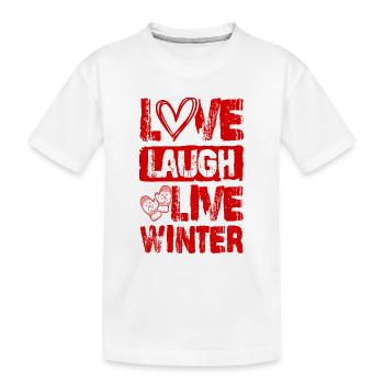 Love Live Winter - T-shirt bio Premium Enfant - blanc - Devant