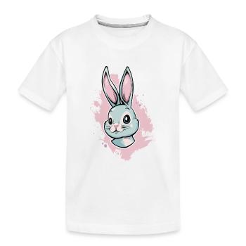 Lapin de Pâques Pâques - T-shirt bio Premium Enfant - blanc - Devant