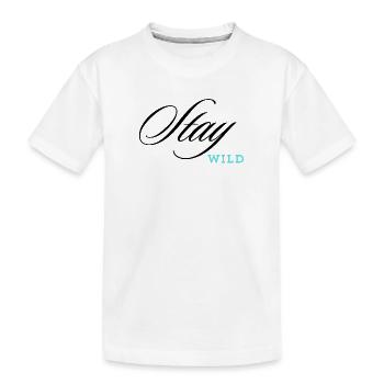 Restez sauvage - T-shirt bio Premium Enfant - blanc - Devant