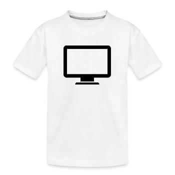 Computer - Kinder Premium Bio T-Shirt - Weiß - Vorne