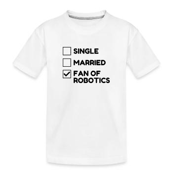 Robotik / Roboter / Robot / Robotics - Kinder Premium Bio T-Shirt - Weiß - Vorne