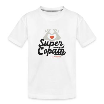 Super copain l unique cadeau copain ami - T-shirt bio Premium Enfant - blanc - Devant