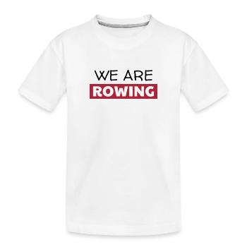 Aviron Rameur Sport Barreur Rowing - T-shirt bio Premium Enfant - blanc - Devant