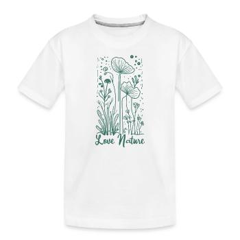 Aimez la nature - T-shirt bio Premium Enfant - blanc - Devant