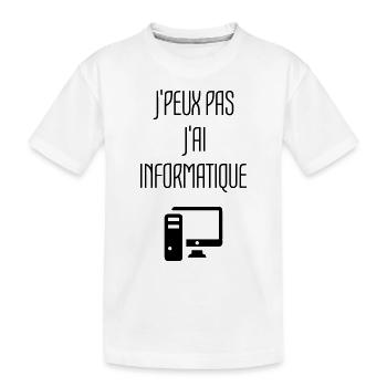 Computer / Informatiker / Aussenseiter / Ingenieur - Kinder Premium Bio T-Shirt - Weiß - Vorne