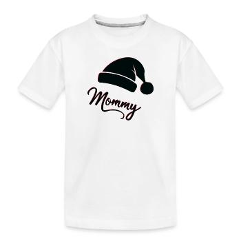 "Festive Mommy" - Kids' Premium Organic T-Shirt - white - Front