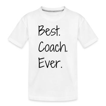 Coach / Coaching / Trainer / Sport - Kinder Premium Bio T-Shirt - Weiß - Vorne