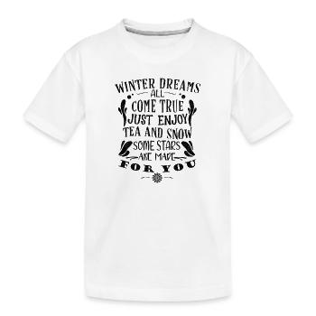 Rêves d’hiver - T-shirt bio Premium Enfant - blanc - Devant
