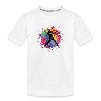 baseball - Kids' Premium Organic T-Shirt - white - Front