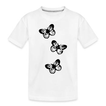 falter schmetterling - Kinder Premium Bio T-Shirt - Weiß - Vorne