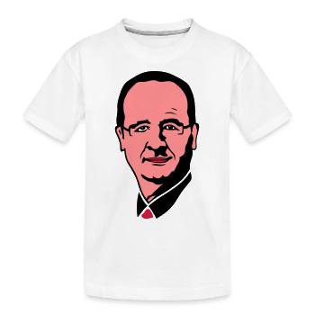 francois hollande president leader 3 - T-shirt bio Premium Enfant - blanc - Devant