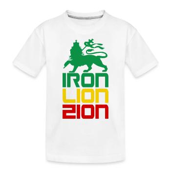 iron lion zion - T-shirt bio Premium Enfant - blanc - Devant