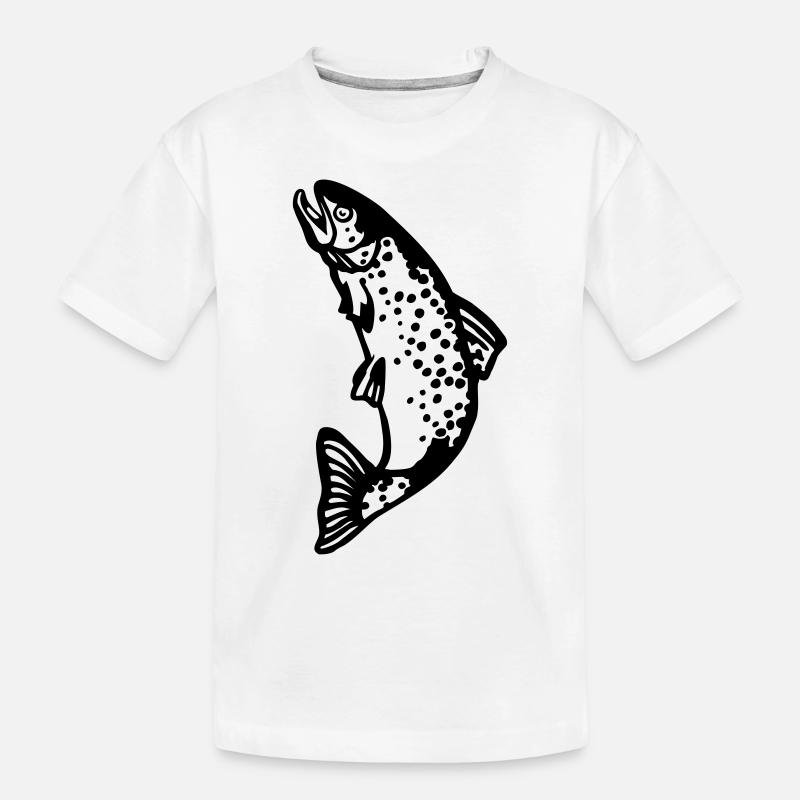 forelle - Kinder Premium Bio T-Shirt - Weiß