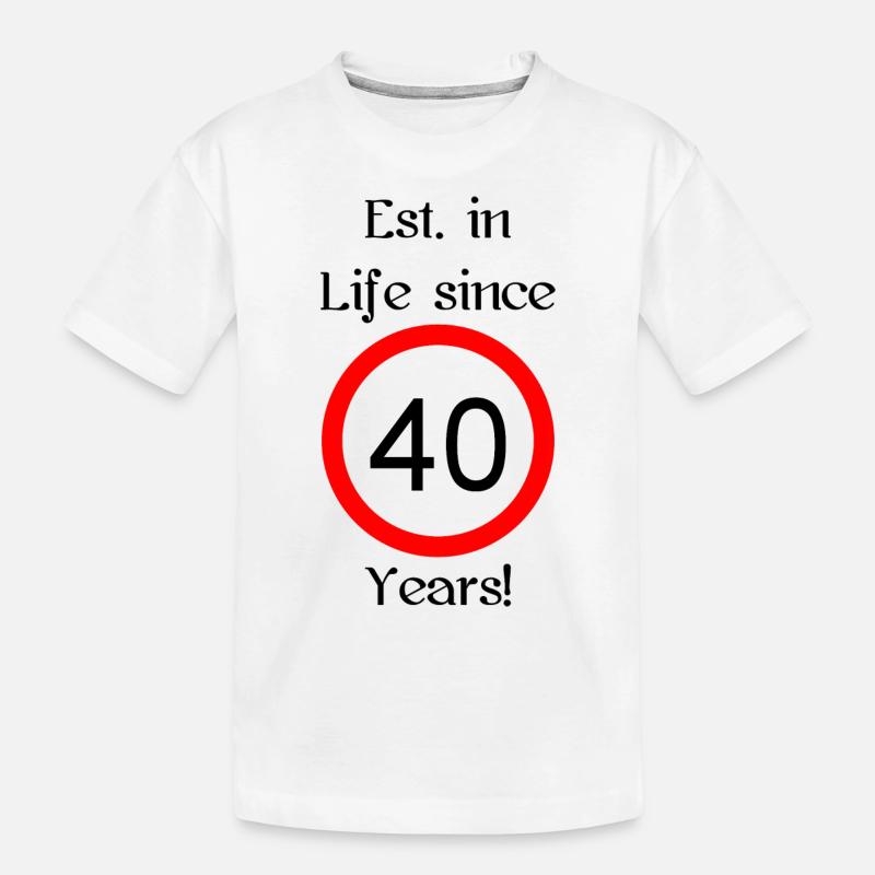 est i l 40 script noir engl - T-shirt bio Premium Enfant - blanc