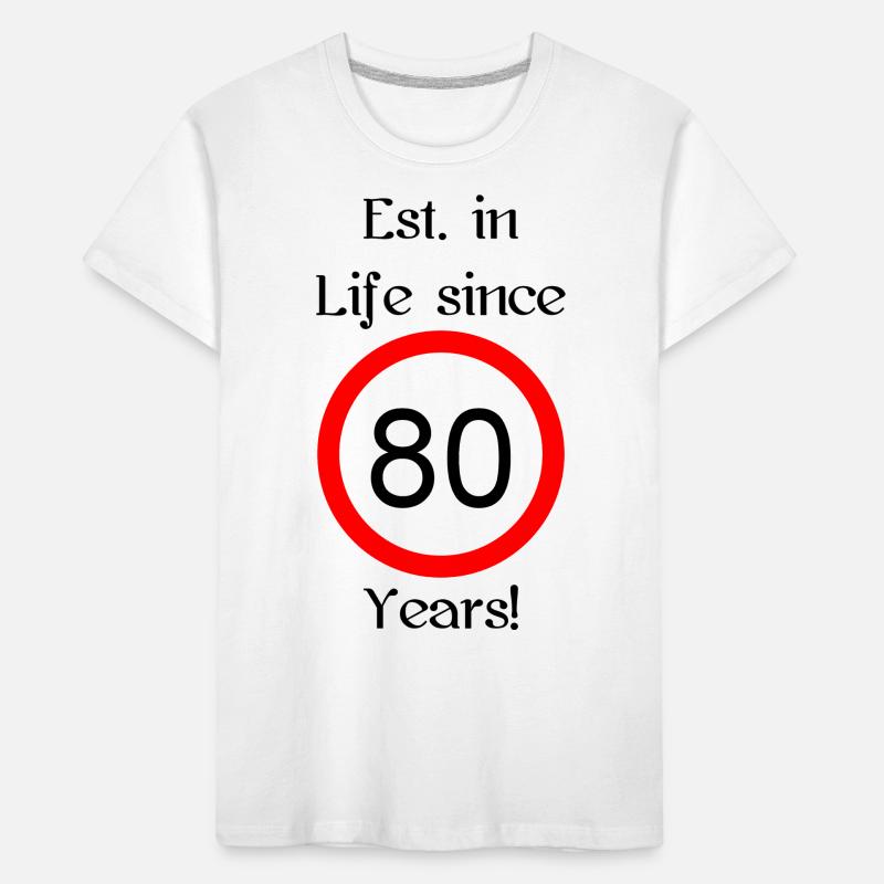 est i l 80 script black engl Kinder Premium Bio T-Shirt