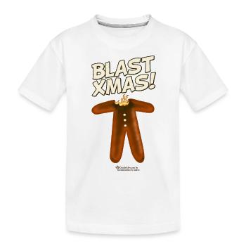 Conception de t-shirt de Noël moche disant Blast Noël - T-shirt bio Premium Enfant - blanc - Devant