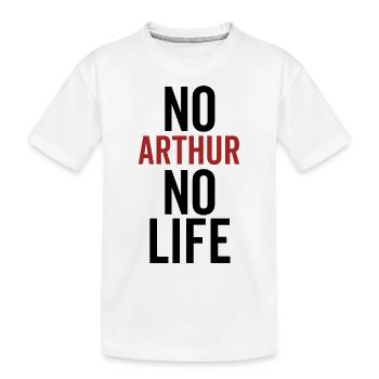 Kein Arthur Kein Leben - Kinder Premium Bio T-Shirt - Weiß - Vorne