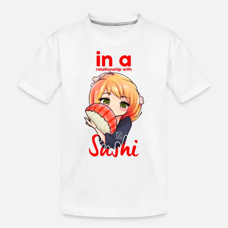 Relation spéciale avec les sushis - T-shirt bio Premium Enfant - blanc