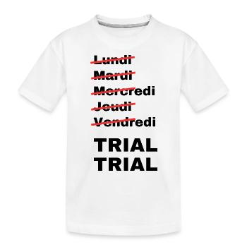 week-end trial - T-shirt bio Premium Enfant - blanc - Devant