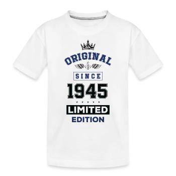 1945 limited edition birthday - Kids' Premium Organic T-Shirt - white - Front