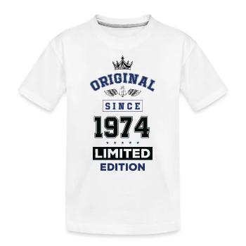 1974 limited edition Geburtstag - Kinder Premium Bio T-Shirt - Weiß - Vorne