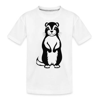 Stinktier - Kinder Premium Bio T-Shirt - Weiß - Vorne