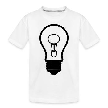 Blase - Kinder Premium Bio T-Shirt - Weiß - Vorne