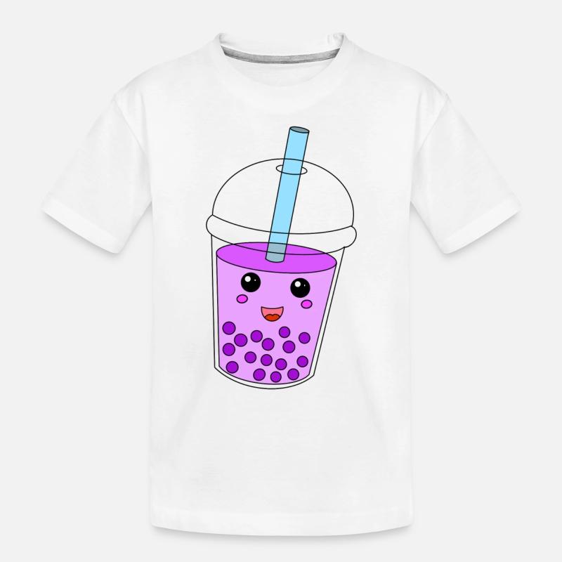 Bubble Tea - Kinder Premium Bio T-Shirt - Weiß