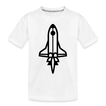 Rocket - Kids' Premium Organic T-Shirt - white - Front