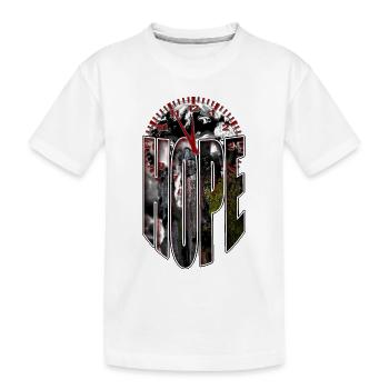 Hope Clock 5 à 12 arbres Nature Climat Environnement - T-shirt bio Premium Enfant - blanc - Devant