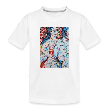Escort Mädchen - Kinder Premium Bio T-Shirt - Weiß - Vorne