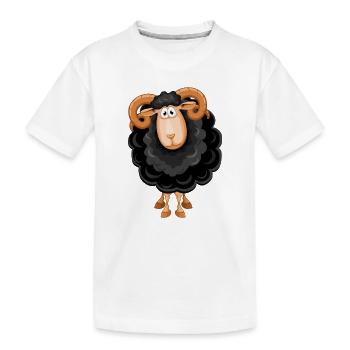 mouton, mouton noir, mouton humour - T-shirt bio Premium Enfant - blanc - Devant