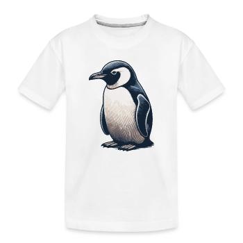 Pingu - Kinder Premium Bio T-Shirt - Weiß - Vorne
