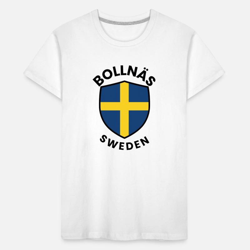 Drapeau du Bouclier de Suède de Bollnäs T-shirt bio Premium Enfant