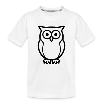 chouette - T-shirt bio Premium Enfant - blanc - Devant