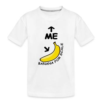 Banane pour l’échelle - T-shirt bio Premium Enfant - blanc - Devant