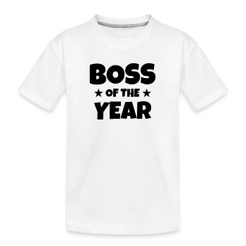 Manager / Chef / Arbeit / Job - Kinder Premium Bio T-Shirt - Weiß - Vorne