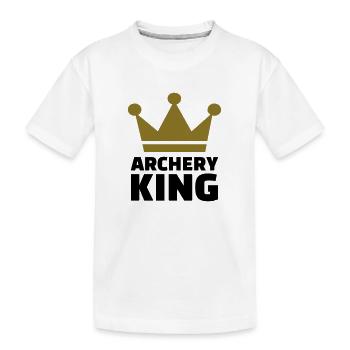 Bogenschießen - Kinder Premium Bio T-Shirt - Weiß - Vorne