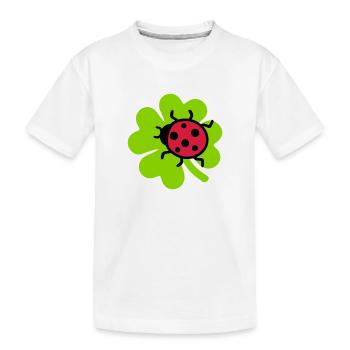 Ladybug - Kids' Premium Organic T-Shirt - white - Front