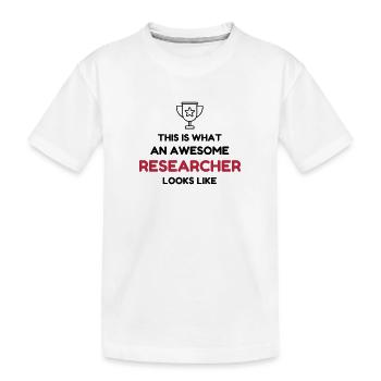 Forscher / Forschung / Arbeit / Job - Kinder Premium Bio T-Shirt - Weiß - Vorne