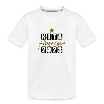 Kita Abgänger 2023 - Kinder Premium Bio T-Shirt - Weiß - Vorne