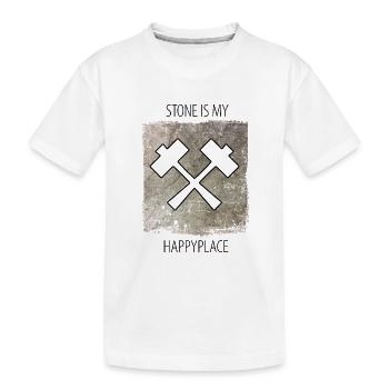 Sculpteur de pierre dicton de sculpteur de pierre - T-shirt bio Premium Enfant - blanc - Devant