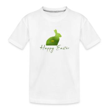 Happy Easter rabbit - Kinder Premium Bio T-Shirt - Weiß - Vorne