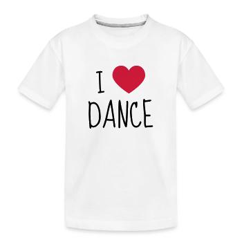 Tanz Musik Tänzer Ballett Oper - Kinder Premium Bio T-Shirt - Weiß - Vorne